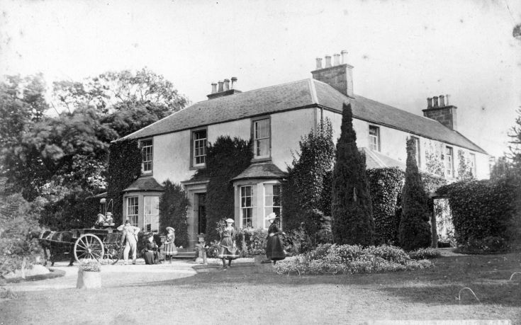 Cromarty Image Library - Rose Farm, House and Gardens in 1891